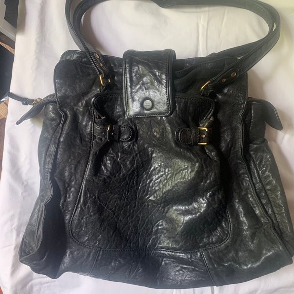 Vanessa Bruno large black leather bag - Picture 3 of 6